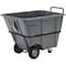 Global Industrial Heavy Duty Plastic Tilt Truck, 1/2 Cu. Yd. Cap, 1400 Lbs. Cap, Gray 984613HD - alternate 1